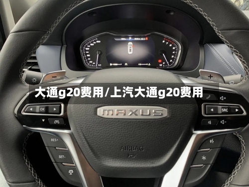 大通g20费用/上汽大通g20费用-第2张图片