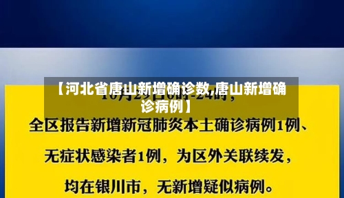 【河北省唐山新增确诊数,唐山新增确诊病例】-第1张图片