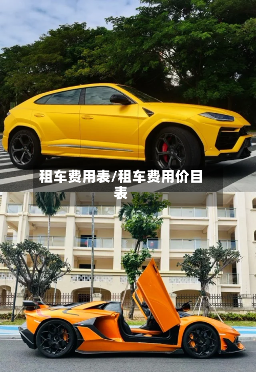租车费用表/租车费用价目表-第2张图片